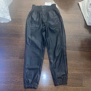 Black Leather Pants - New With Tags (Size S)